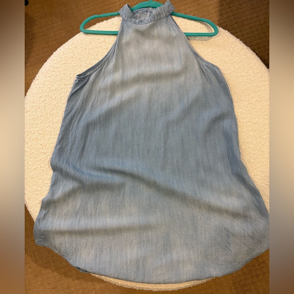 Light Blue Halter Neck Women's dress